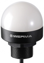 Einbau-LED-Leuchte mit Summer, Ø 55 mm, 85 dB, 3400 Hz, türkis/violett/blau/weiß/grün/gelb/rot, 10-30 VDC, 240 130 50