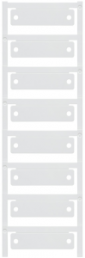Polyamid Gerätemarkierer, (L x B) 60 x 15 mm, weiß, 40 Stk