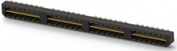 Stiftleiste, 112-polig, RM 0.8 mm, gerade, schwarz, 1-1658013-4
