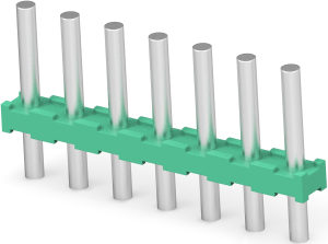 Leiterplattenklemme, 7-polig, RM 3.5 mm, 0,5-1,5 mm², 2 A, Stift, grün, 1986717-7