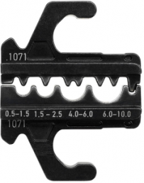 Crimpeinsatz für Unisolierte Kabelschuhe und Stoßverbinder, 0,5-10 mm², 629 1071 3 0 1