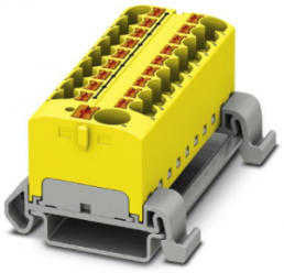 Verteilerblock, Push-in-Anschluss, 0,2-6,0 mm², 32 A, 6 kV, gelb, 3273774
