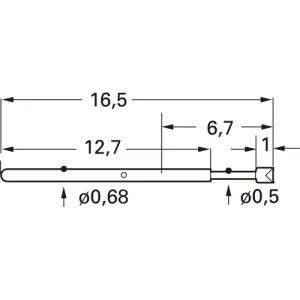 1007-A-0.7N-AU-0.9 PTR Prüfstifte