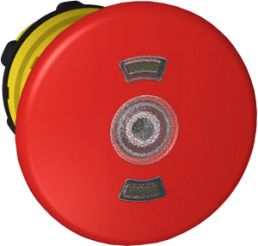 Drucktaster, Bund rund, rot, Frontring schwarz, Einbau-Ø 22 mm, ZB5AT8643M