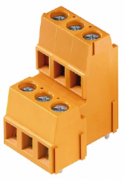 Leiterplattenklemme, 6-polig, RM 5.08 mm, 0,2-2,5 mm², 15 A, Schraubanschluss, orange, 1768860000