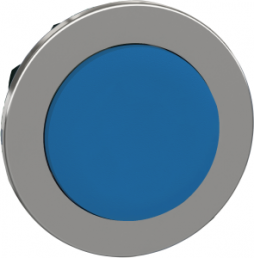 Frontelement, unbeleuchtet, tastend, Bund rund, blau, Einbau-Ø 30.5 mm, ZB4FH6