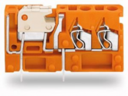 Leiterplattenklemme, 1-polig, RM 5.08 mm, 0,08-2,5 mm², 16 A, Käfigklemme, orange, 742-156