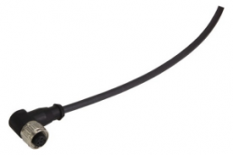 Sensor-Aktor Kabel, M12-Kabeldose, abgewinkelt auf offenes Ende, 4-polig, 1 m, PUR, schwarz, 21348700491010