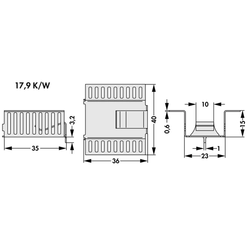 FK 282 MI 247 H Fischer Elektronik Kühlkörper Bild 2