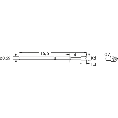 F11107S090N085 Feinmetall Prüfstifte Bild 3