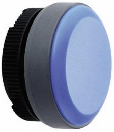 Leuchtvorsatz, beleuchtbar, Bund rund, blau, Einbau-Ø 22.3 mm, 1.74.508.001/2600
