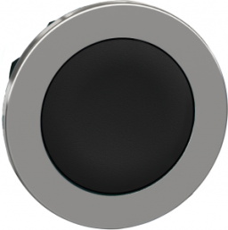 Frontelement, unbeleuchtet, tastend, Bund rund, schwarz, Einbau-Ø 30.5 mm, ZB4FA2