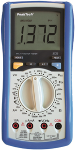 Digital-Multimeter P 3725, 10 A(DC), 10 A(AC), 600 VDC, 750 VAC, 20 nF bis 100 µF, CAT III 600 V