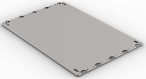 Montageplatte für Gehäuse und Baugruppenträger, 84TE, 340 mm Leiterplattenlänge