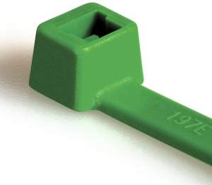 Kabelbinder innenverzahnt, Polyamid, (L x B) 200 x 4.6 mm, Bündel-Ø 1.5 bis 50 mm, grün, -40 bis 85 °C