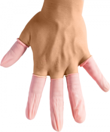ESD-Fingerlinge, antistatisch, pink, Größe M, (1 Pack=1440 Stück)