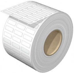 Polyester Gerätemarkierer, (L x B) 17 x 6 mm, weiß, Rolle mit 1000 Stk
