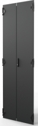 Varistar CP Doppeltür aus Stahl, mit 3-Punkt-Verriegelung, RAL 7021, 47 HE, 2200 H, 800 B