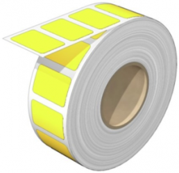 Polyester Gerätemarkierer, (L x B) 27 x 18 mm, gelb, Rolle mit 100 Stk