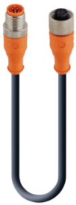 Sensor-Aktor Kabel, M12-Kabelstecker, gerade auf M12-Kabeldose, gerade, 8-polig, 20 m, PUR, schwarz, 2 A, 14190