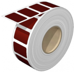 Polyester Gerätemarkierer, (L x B) 27 x 18 mm, rot, Rolle mit 1000 Stk
