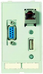 Daten-Modul, D-Sub-Buchse, 9-polig/RJ45-Buchse/USB-Buchse Typ A 3.0 auf D-Sub-Stecker, 9-polig/RJ45-Buchse/USB-Buchse Typ A 3.0, 39500020143