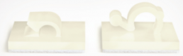 Befestigungssockel, max. Bündel-Ø 13 mm, Polyamid, weiß, selbstklebend, (L x B x H) 25 x 25 x 16.5 mm