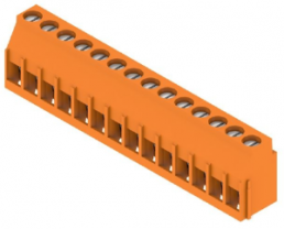 Leiterplattenklemme, 14-polig, RM 5.08 mm, 0,08-6,0 mm², 20 A, Zugbügel, orange, 1001950000