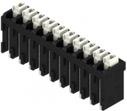 Leiterplattenklemme, 10-polig, RM 3.81 mm, 0,13-1,5 mm², 12 A, Federklemmanschluss, schwarz, 1869970000