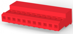 Buchsengehäuse, 11-polig, RM 2.54 mm, abgewinkelt, rot, 4-640440-1