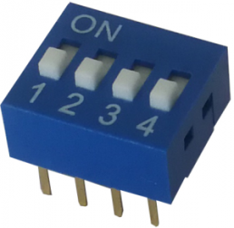 DIP-Schalter, 10-polig, gerade, 25 mA/24 VDC, DX9A10G