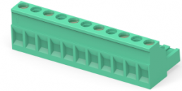 Leiterplattenklemme, 6-polig, RM 10.16 mm, 0,05-3 mm², 15 A, Käfigklemme, grün, 282809-6