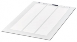 Polyester Etikett, (L x B) 50 x 12 mm, weiß, DIN-A4-Bogen mit 63 Stk