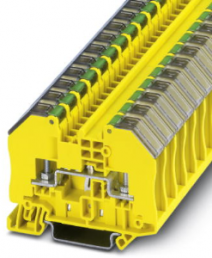 Schutzleiter-Reihenklemme, Bolzenanschluss, 0,5-2,5 mm², 2-polig, 24 A, 8 kV, gelb/grün, 3049958