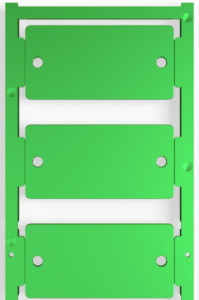 Polyamid Gerätemarkierer, (L x B) 60 x 30 mm, grün, 30 Stk