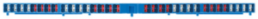 Rangierverteilerklemme, Push-in-Anschluss, 0,5-1,5 mm², 64-polig, 6 A, 4 kV, blau, 1267790000