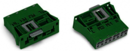 Stecker, 4-polig, Snap-in, Federklemmanschluss, 0,5-4,0 mm², grün, 770-2334