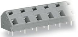 Leiterplattenklemme, 2-polig, RM 10 mm, 0,08-2,5 mm², 24 A, Käfigklemme, grau, 236-602/332-000