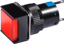 LED-Signalleuchte, 12 V (AC), 12 V (DC), rot, Einbau-Ø 16 mm, LED Anzahl: 1