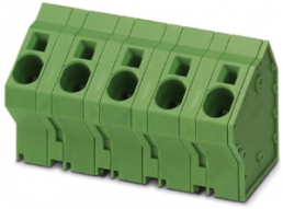 Leiterplattenklemme, 5-polig, RM 15 mm, 0,75-10 mm², 76 A, Federklemmanschluss, grün, 1034174