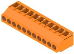 Leiterplattenklemme, 11-polig, RM 5.08 mm, 0,08-6,0 mm², 20 A, Schraubanschluss, orange, 2432000000