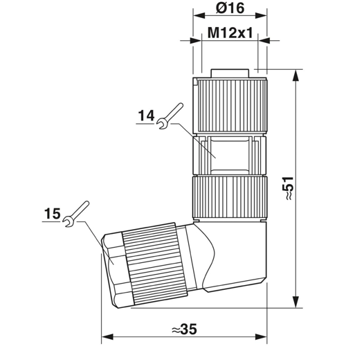 1422849 Phoenix Contact Sensor-Aktor Rundsteckverbinder Bild 4