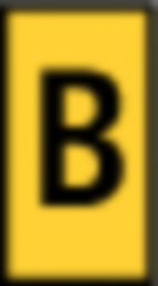 Polyamid Kabelmarkierer, Aufdruck "B", (L x B x H) 3 x 7.1 x 5.6 mm, max. Bündel-Ø 3.8 mm, gelb, 561-02024