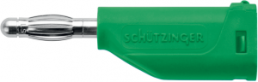 4 mm Stecker, Schraubanschluss, 1,0 mm², grün, FK 15 S NI / GN