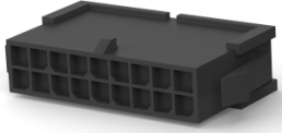 Steckergehäuse, 18-polig, RM 3 mm, gerade, schwarz, 1-794615-8