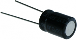 Elektrolytkondensator, 100 µF, 16 V (DC), -10/+50 %, radial, RM 5 mm, Ø 8.7 mm