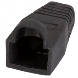 Knickschutztülle, Kabel-Ø 6,6 mm, mit Rasthebelschutz, Kunststoff, schwarz