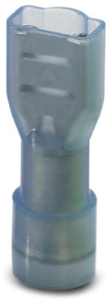 Isolierte Flachsteckhülse, 4,8 x 0,5 mm, 1,5 bis 2,5 mm², AWG 16 bis 14, Messing, blau, 3240539