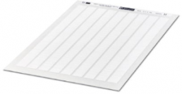Polyester Etikett, (L x B) 18 x 8 mm, weiß, DIN-A4-Bogen mit 288 Stk