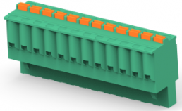 Leiterplattenklemme, 12-polig, RM 5 mm, 0,13-3,31 mm², 10 A, Push-in-Federanschluss, grün, 1-2350397-2